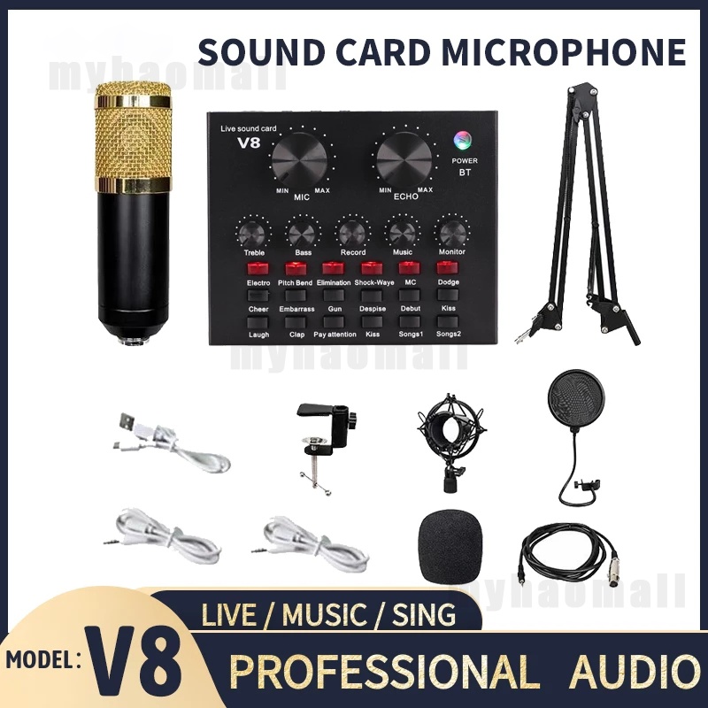 bm 800 Microphone Studio Recording Kits bm800 Condenser Microphone for