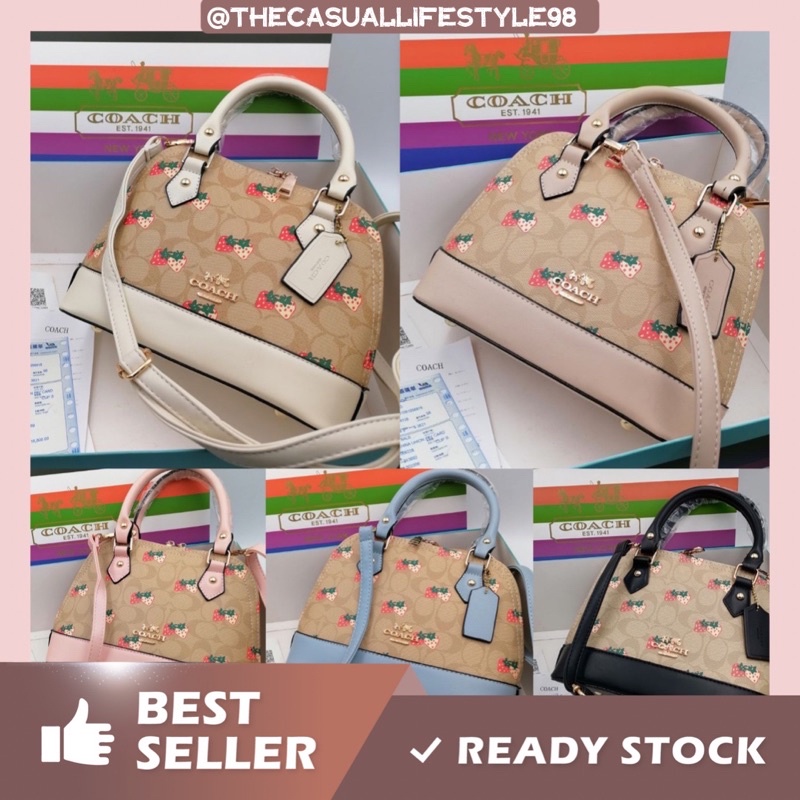 (READY STOCK)Coach mini sierra shell bag women new style 2022 good ...
