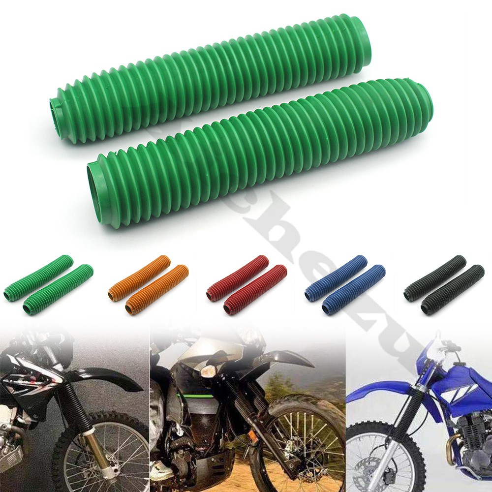 Motorcycle Front Rubber Fork Boots Gaiters Sleeve Dirt Bike for