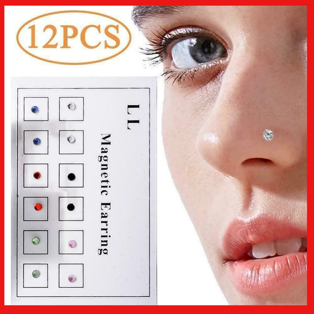 (TOP VIRAL)RING NOSE SUBANG HIDUNG / STUD 12PCS🔥