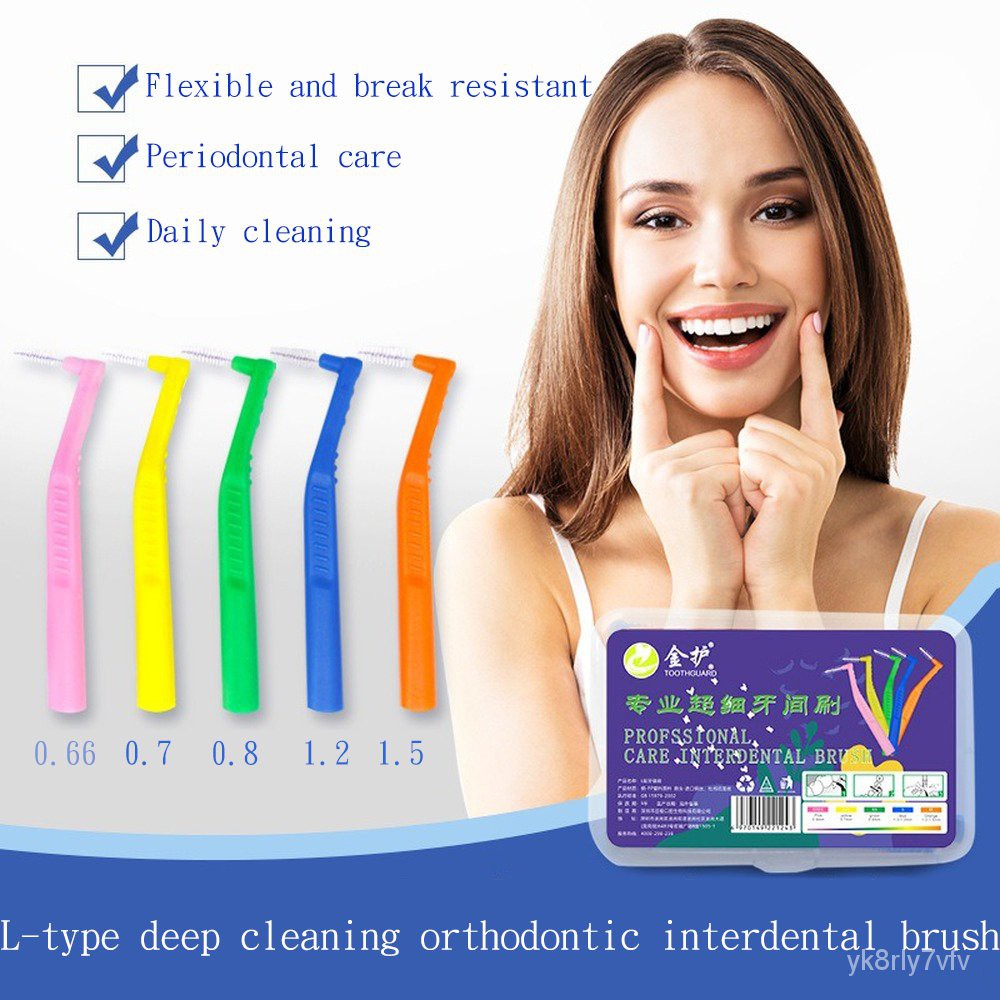 Box of 20 Soft Fur Orthodontic Tooth Interval Brushing Braces Clean Gap