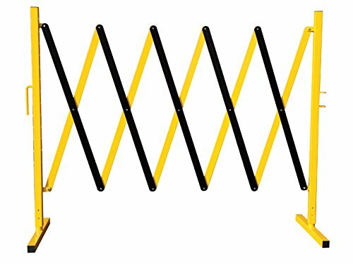 Steel 2.5m Expanding Safety Scissor Barrier Gate (Yellow/Black ...