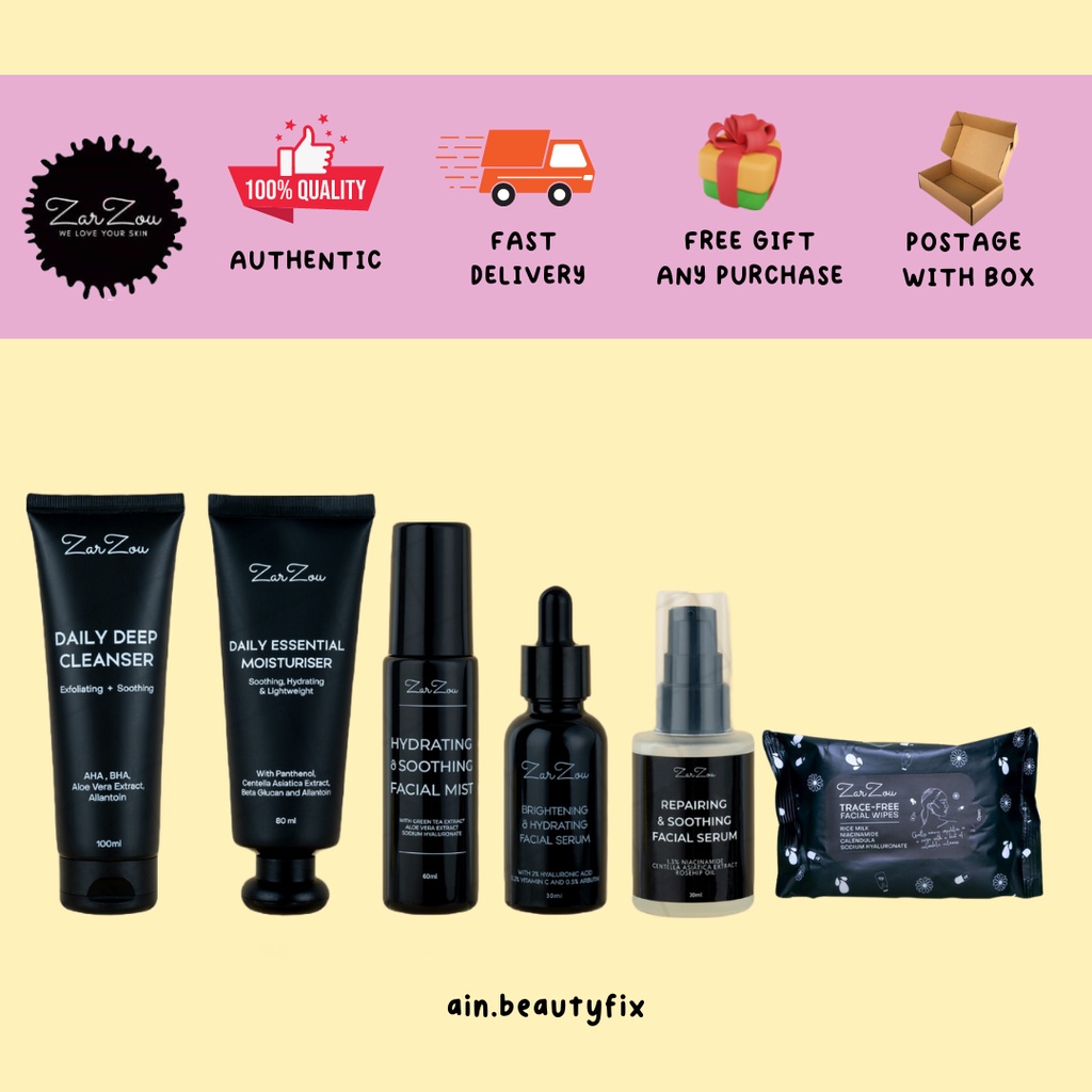 Zarzou Daily Essential Moisturizer DEM / Daily Cleanser DDC