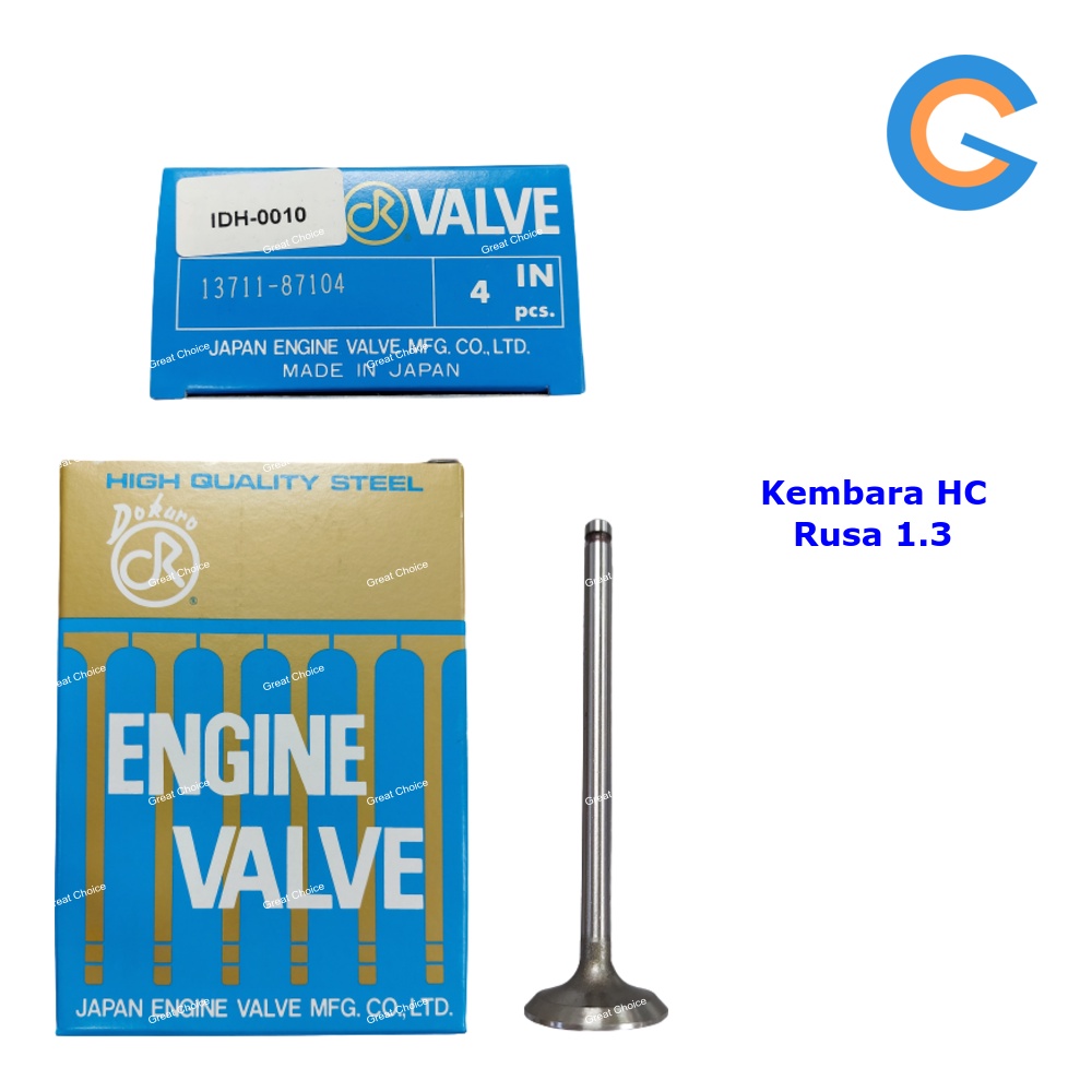 Engine Valve IN Kembara J100, Rusa 1.3 4pcs DOKURO Japan PERODUA 13711 ...