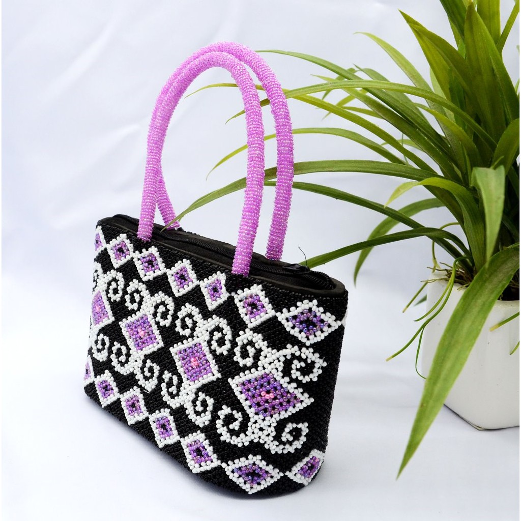 Handmade beaded bags hot sale