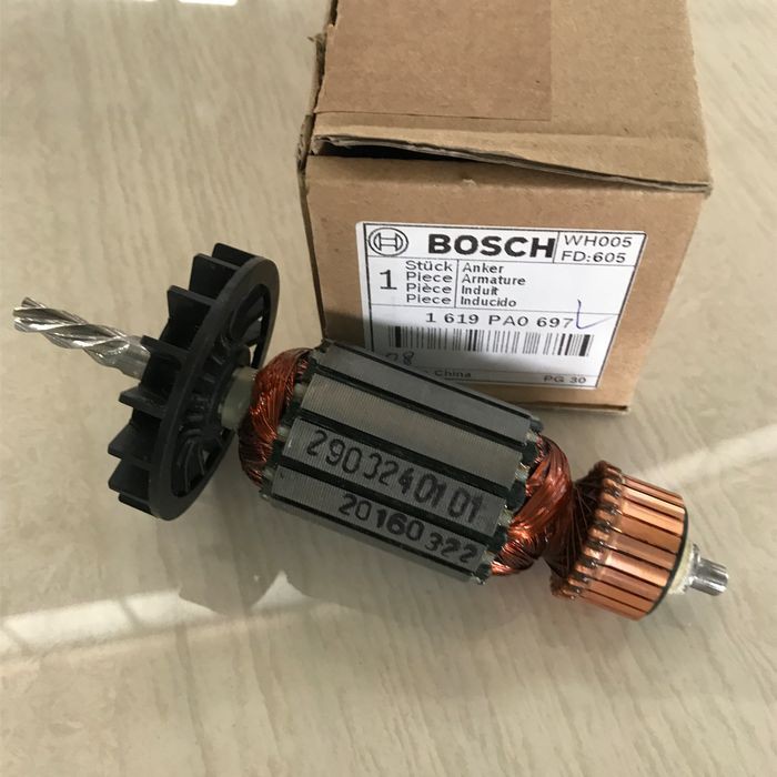 Rotor Armature GSB 1300/GSB 550/GSB 500 RE Spare Part Bosch Original 1619PA0697 Shopee Malaysia