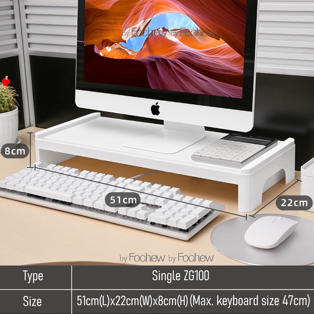 AMZ Monitor Stand Riser Computer/Laptop Stand Table Top Eye Level ...