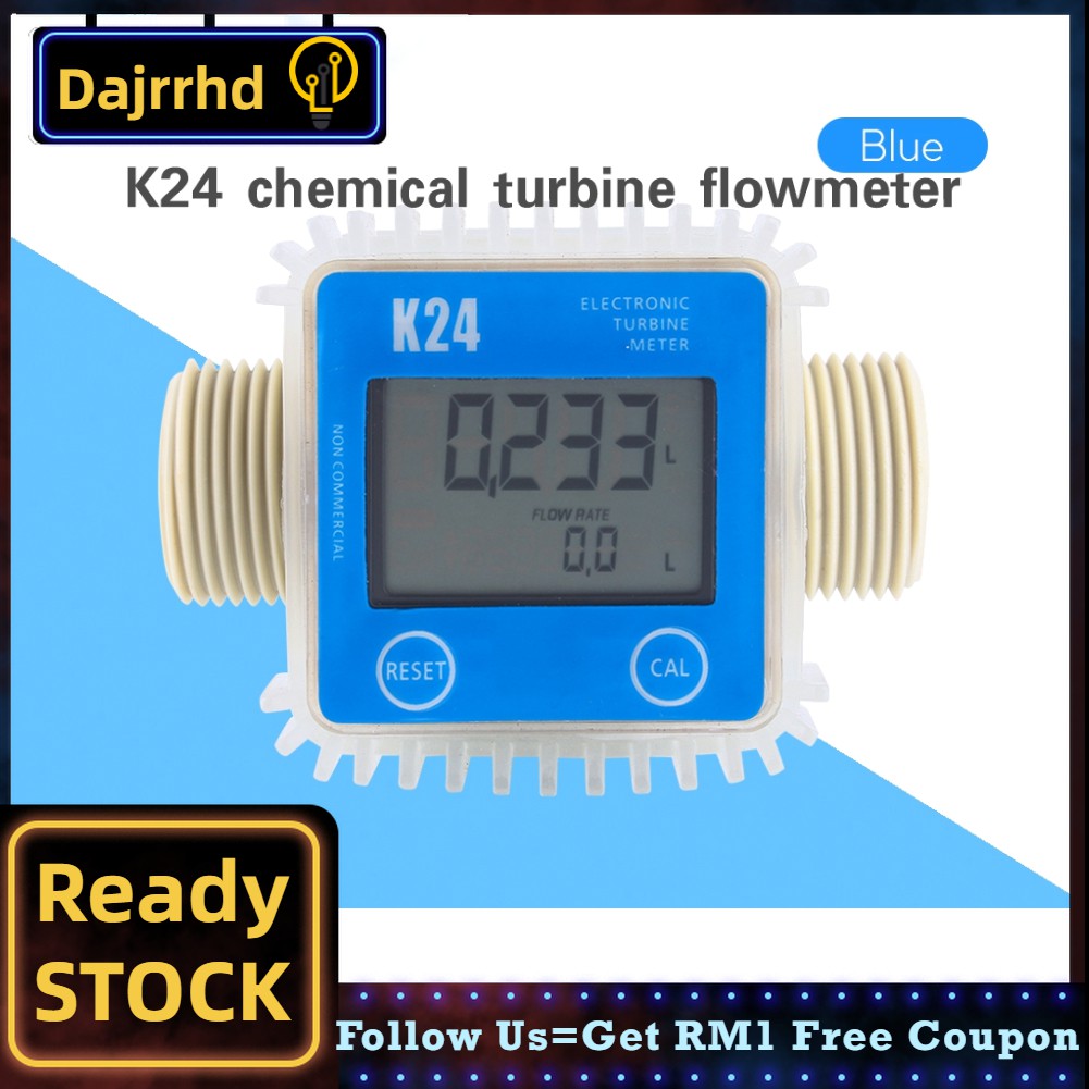 K24 LCD Turbine Digital Diesel Fuel Flow Meter Widely Used for ...