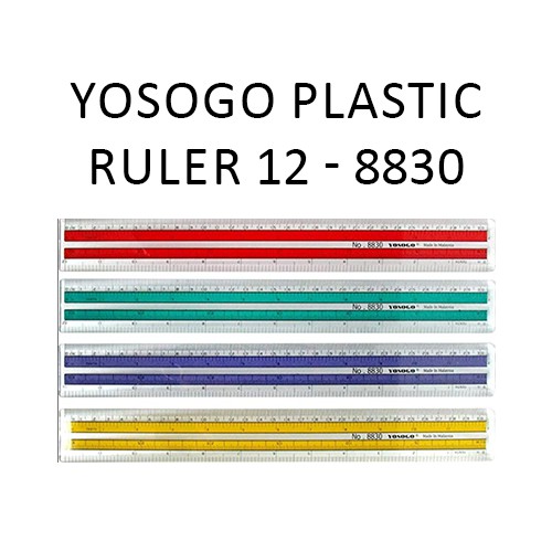 YOSOGO Long Plastic Ruler 30cm | Shopee Malaysia