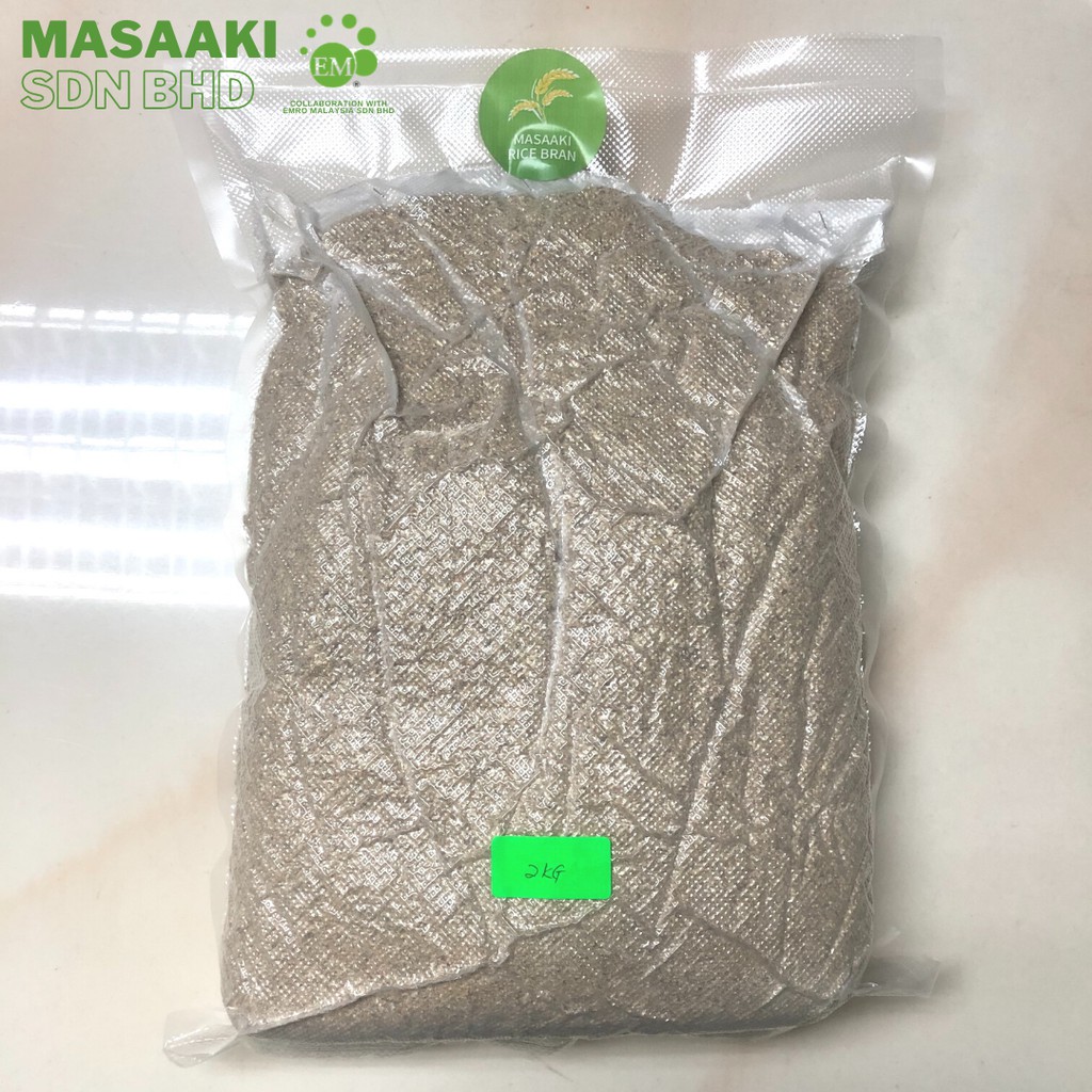 Masaaki Rice Bran 2kg Vacuum Packed Dedak Padi Organic To Make Bokashi Bran Or Compost