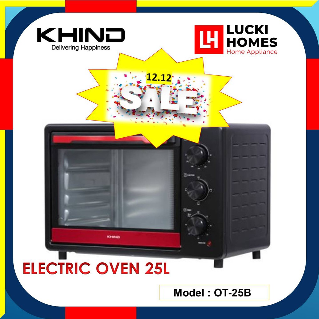 Khind Electric Oven 25l Ot25b Shopee Malaysia 6617