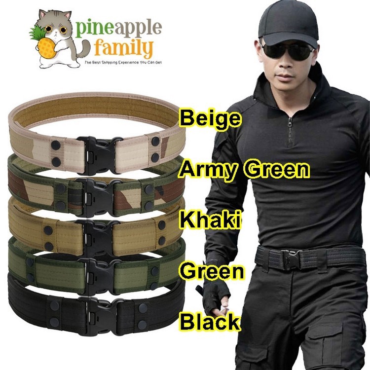 Tactical Battle Belt Heavy Duty Military Utility EDC Gun Belt With