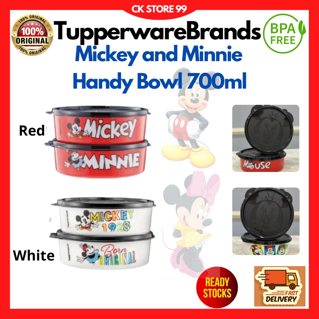 Tupperware Mickey and Minnie Handy Bowl 700ml OR Fanta Bowl 500ml ...