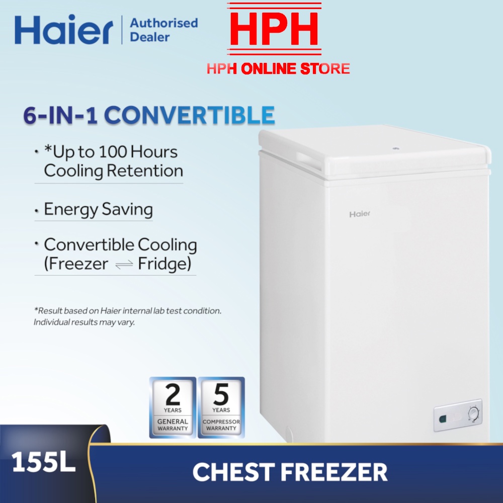 HAIER 155L / 146L Freezer (BD188HP) Shopee Malaysia