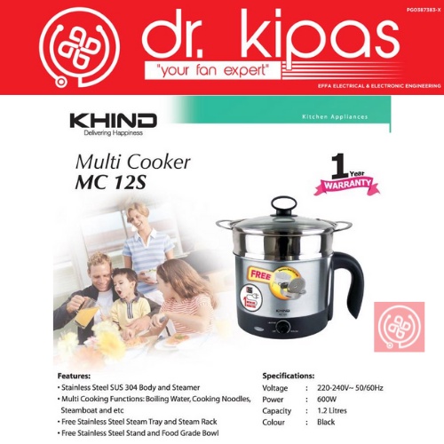 Khind multi cooker mc12s hot sale