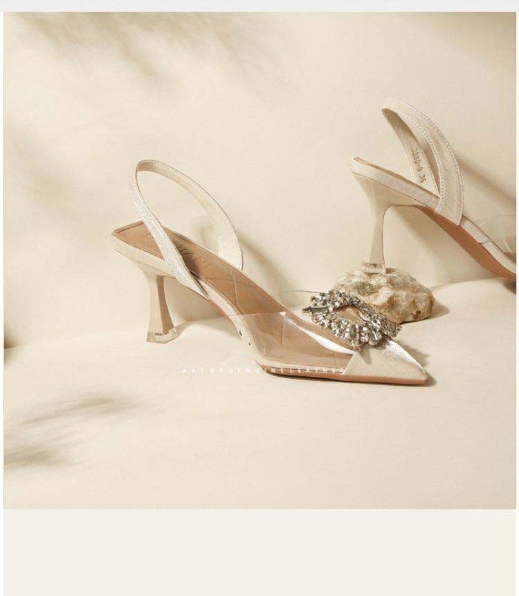 SWEETC Kasut raya perempuan Raya Heels kasut dinner glitter Women's ...