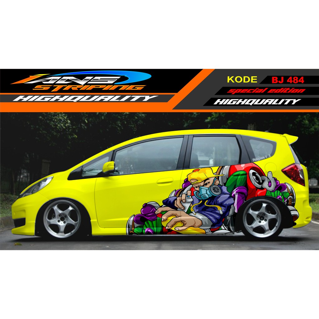 Decal CAR STICKER JAZZ, AGYA, SIGRA, BRIO, YARIS / VARIATIONS OF CAR ...