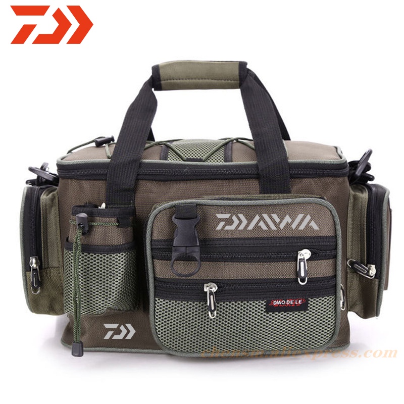 Daiwa New Fishing Multifunctional Waterproof Fishing Bag Outdoor Sports  Waist Pack Lures Gear Storage Bag Single Crossbody Bags