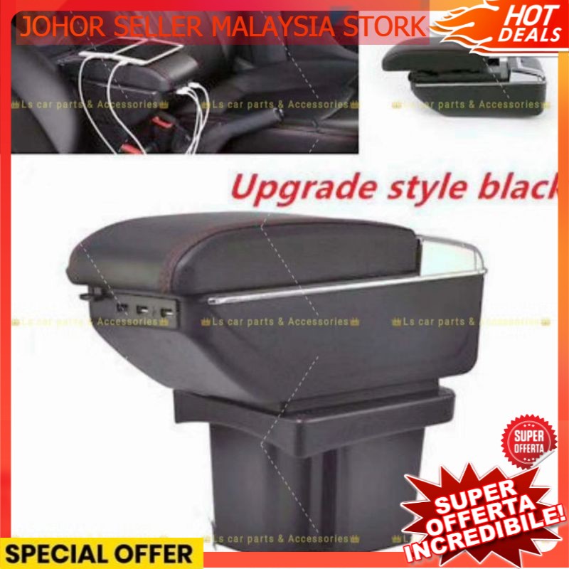 Armrest Console Arm Rest Storage Alza Axia Vios Myvi City Saga Viva ...