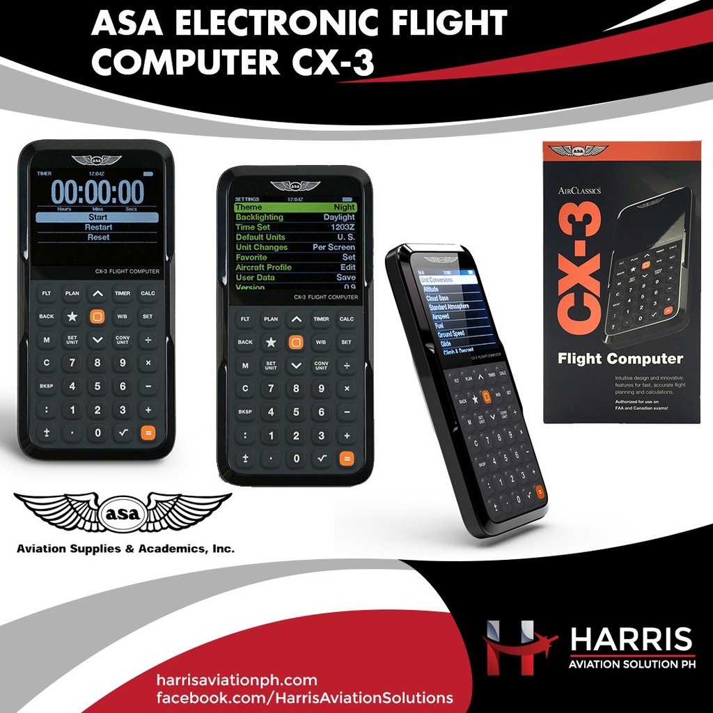ASA CX3 Electronic Flight Computer Shopee Malaysia