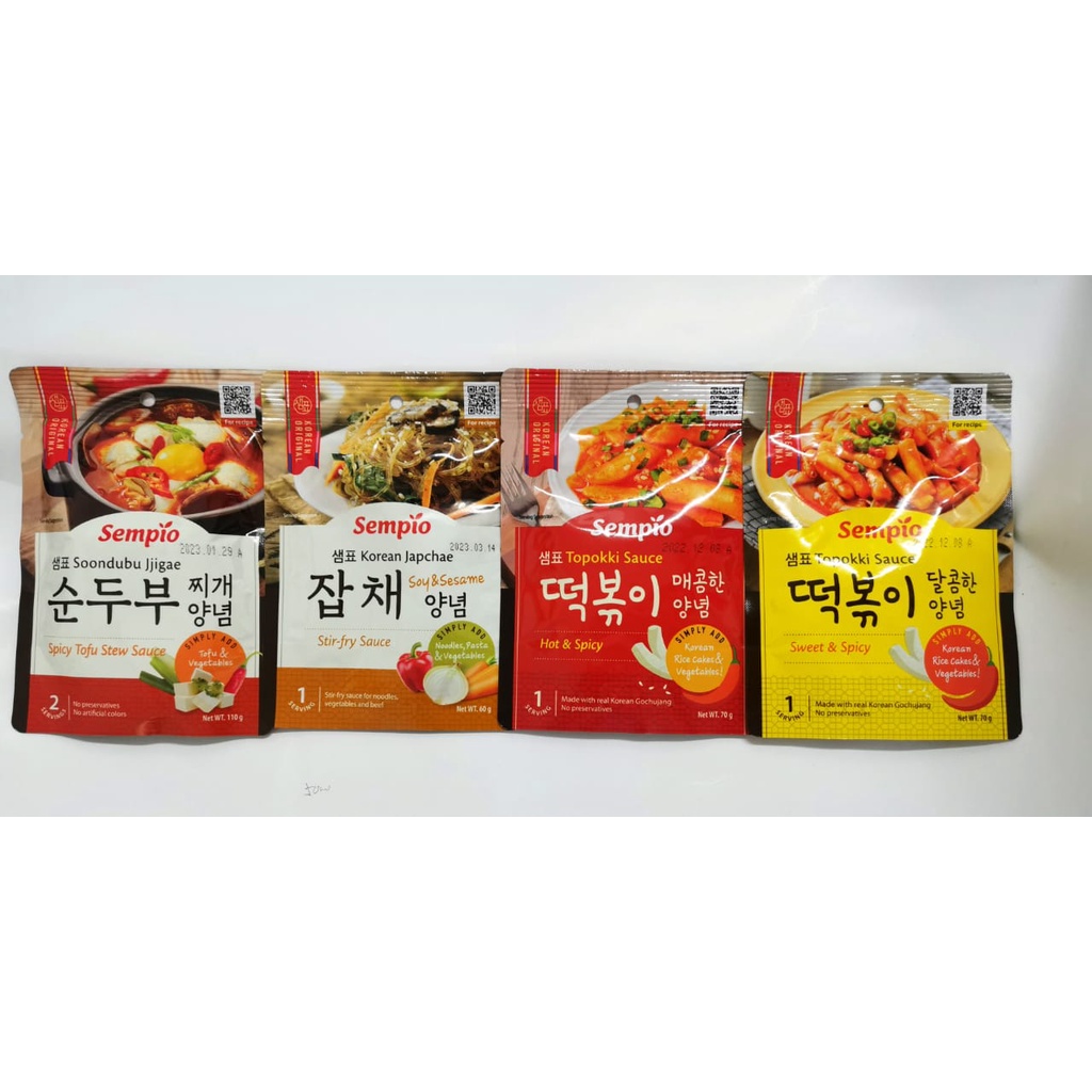 Sempoi Toppoki Sauce/Korean Japchae/Soondubu Jjigae/Korean Sauce/Tofu