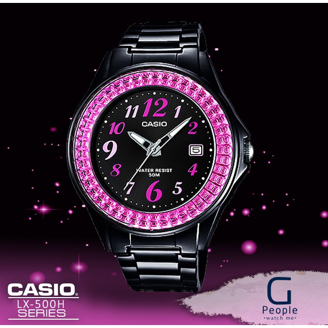 CASIO LX 500H 1BV LX 500H 1B LX 500H ANALOG WOMEN S WATCH 100 ORIGINAL Shopee Malaysia