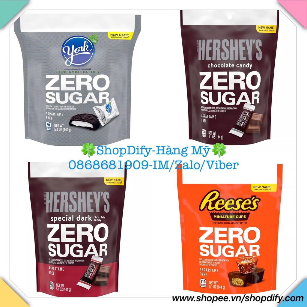 Hershey's Zero Sugar, Aspartame free Special Dark Chocolate Reese's
