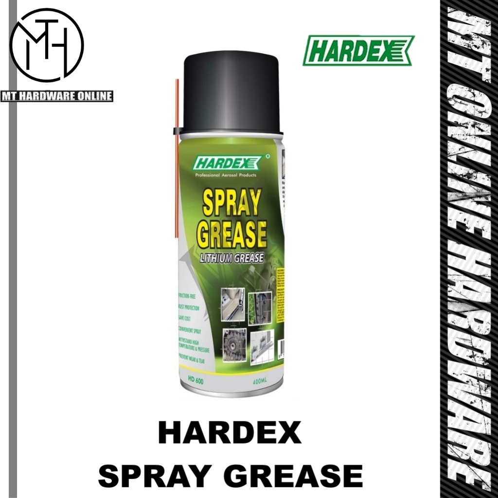 HARDEX Spray Grease Lithium Grease 400ml (HD600) Shopee Malaysia