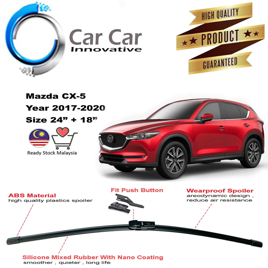 Mazda CX5 Wiper 20172020, Wiper Blades, Car Windshield ( 1 pair Size