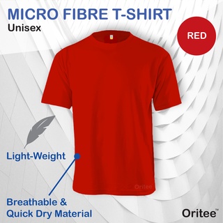 ORITEE ORT Jersey Micro Fibre Round Neck T-shirt Unisex Men Women