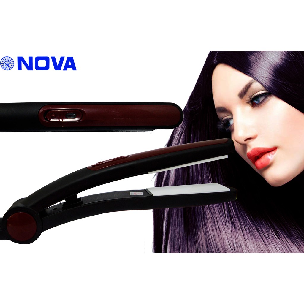 Nova Ergonomic Hair Straightener With Ceramic Plate NHC 685 CRM