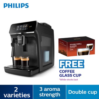 Philips 1200-Series Fully Automatic Espresso Machine w/ Milk Frother  (EP1220/04) (3 Aquaclean Bundle)