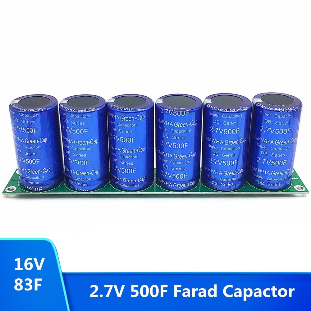 2PCS 2.7V 500F Super Farad Capacitor 35X60mm