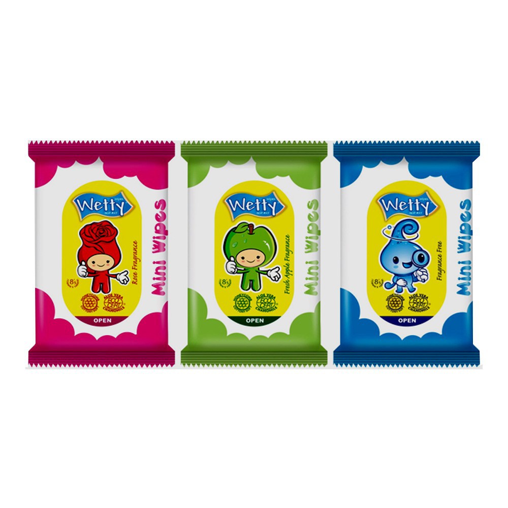 Wetty Mini Wet Wipes 8 s Shopee Malaysia