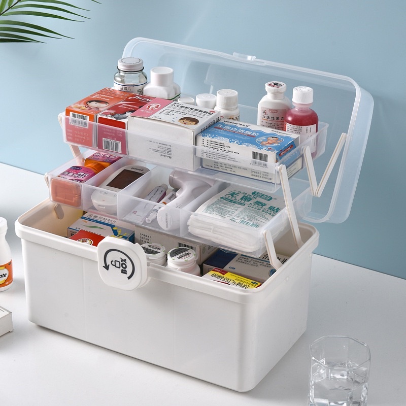 Three-layer Folding Medicine Box, Household Large-capacity Multi-layer Medicine  Box, Medical Storage Medicine Box. -  Hong Kong