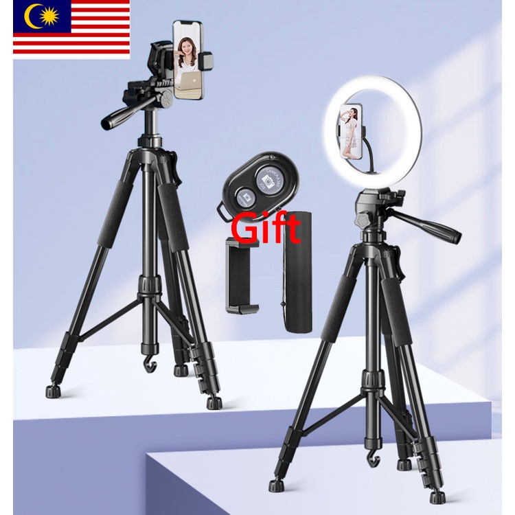 Camera Phone Tripod Portable Adjustable Tripode Stand Mount Holder with