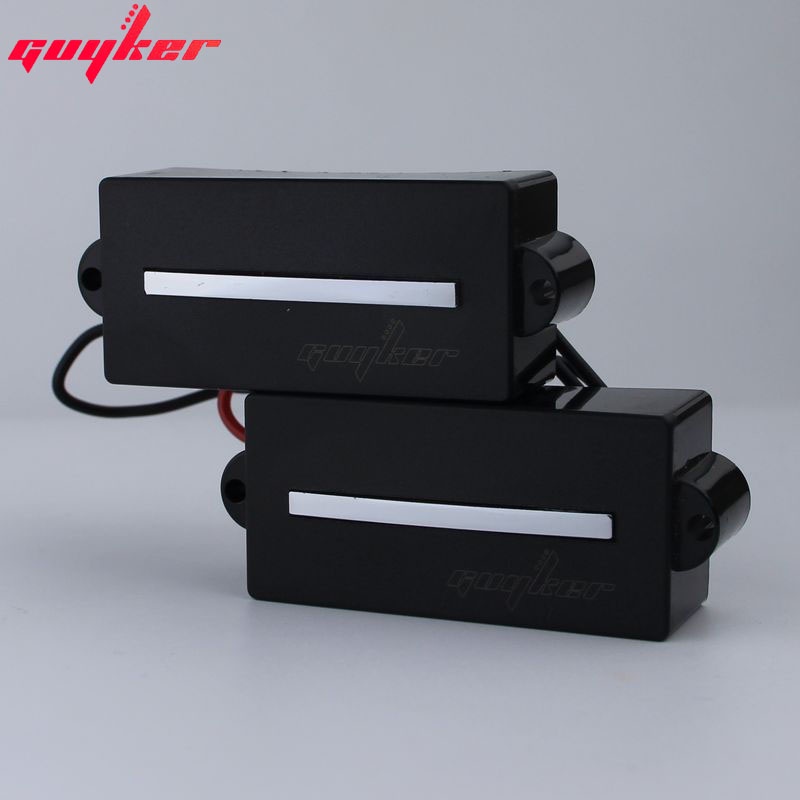Guyker Keramik-Tonabnehmer Für Jazz Bass – Long Closed Hot Rail Pickups, Set Für Hals & Steg