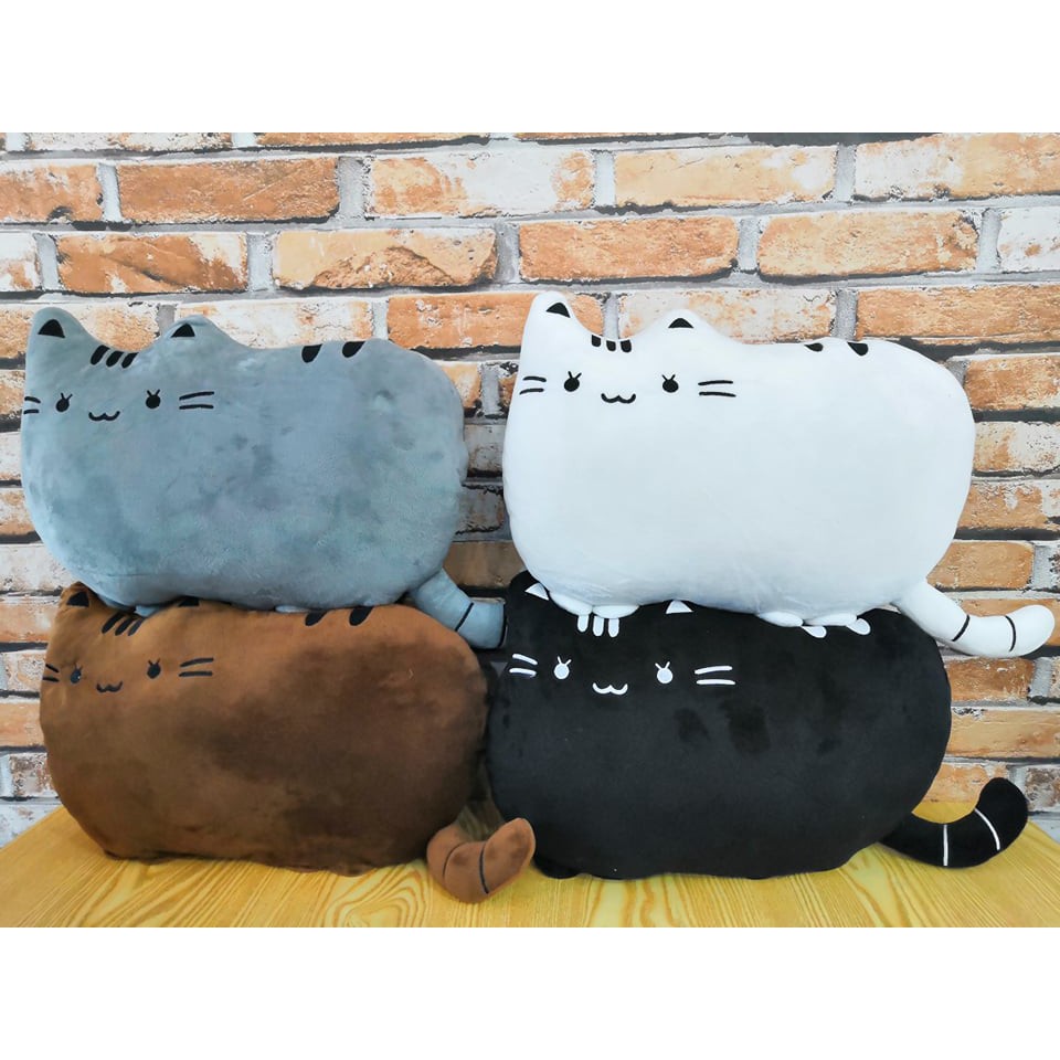 Cute Cartoon Cat Plush Stuffed Toy Big Tail Fat Face Cat Doll 40*30 CM