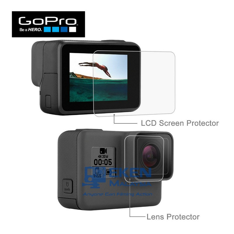 GOPRO HERO 5/6/7 Black/8 /9/10Tempered Glass - LCD Screen Protector ...