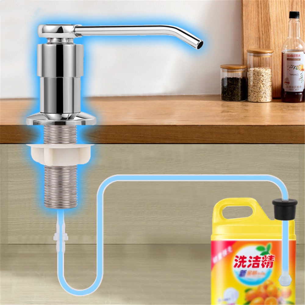 Kitchen Detergent Dispenser Sink Soap Dispenser Bathroom Liquid Soap