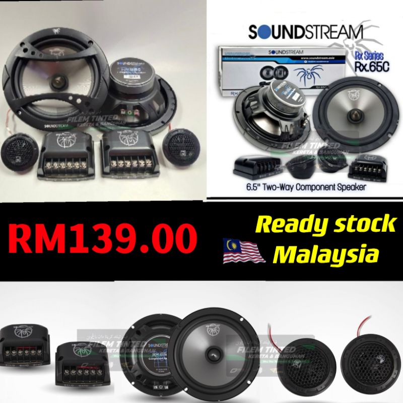 Soundstream Audio Reflex Series 6.5" Component System RX.65C Shopee