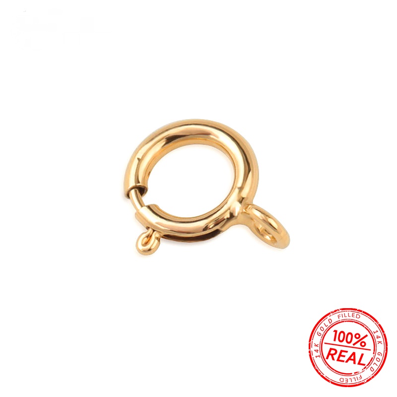 Best Quality A Pair 5Mm 6Mm 14K Gold Filled Spring Ring Clasps Hooks ...