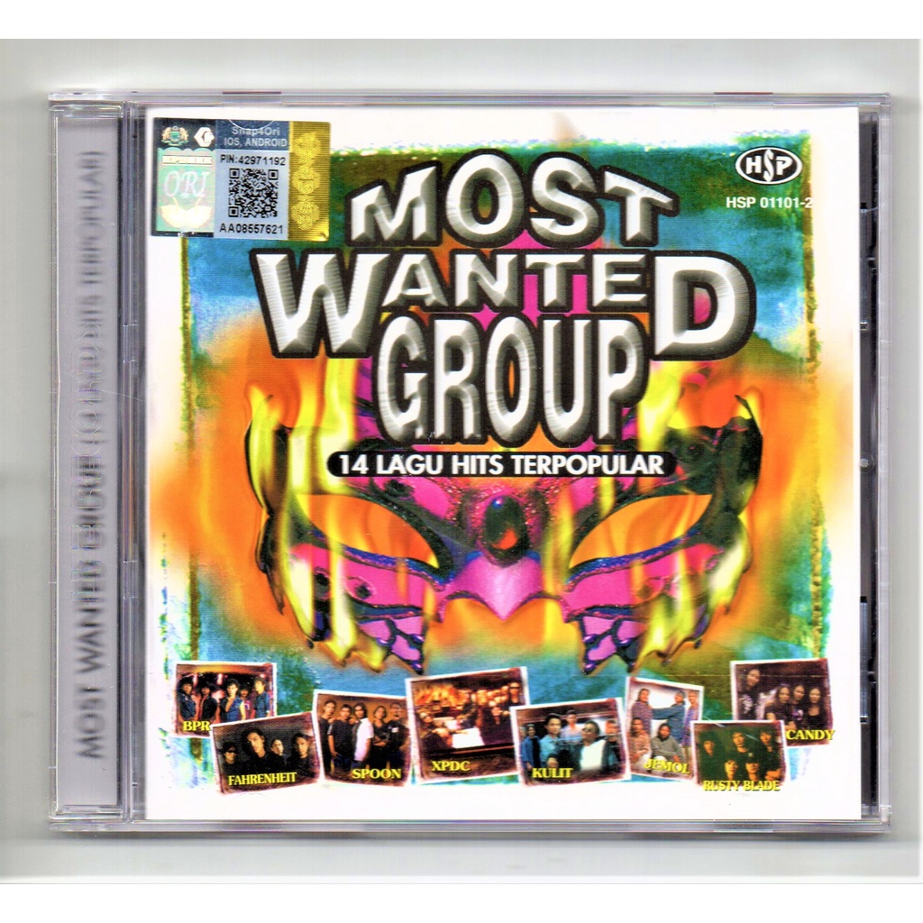 Most Wanted Group 14 Lagu Hits Terpopular ( CD ) [ Spoon XPDC Jelmol