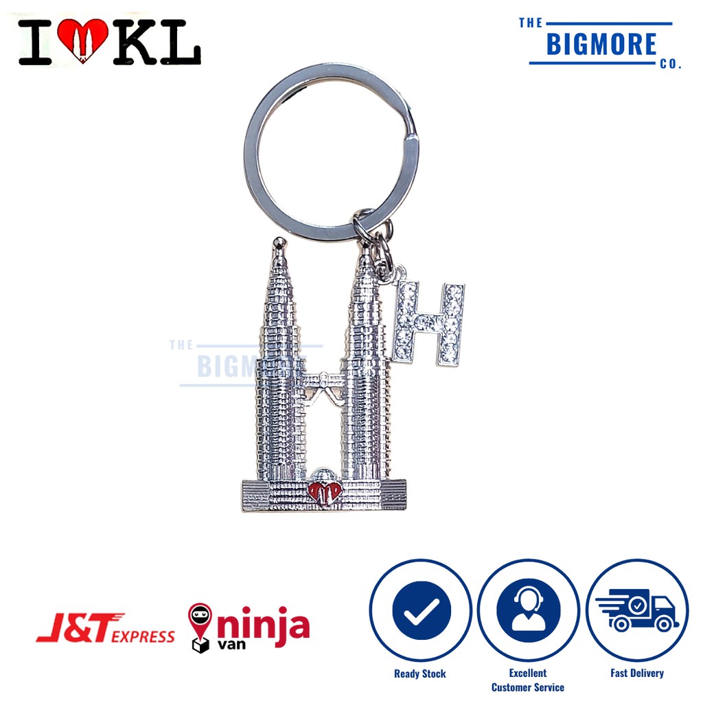 💙Ready Stock💙 A-Z KLCC Alphabet Diamond Stone Keychain Promosi Sale ...