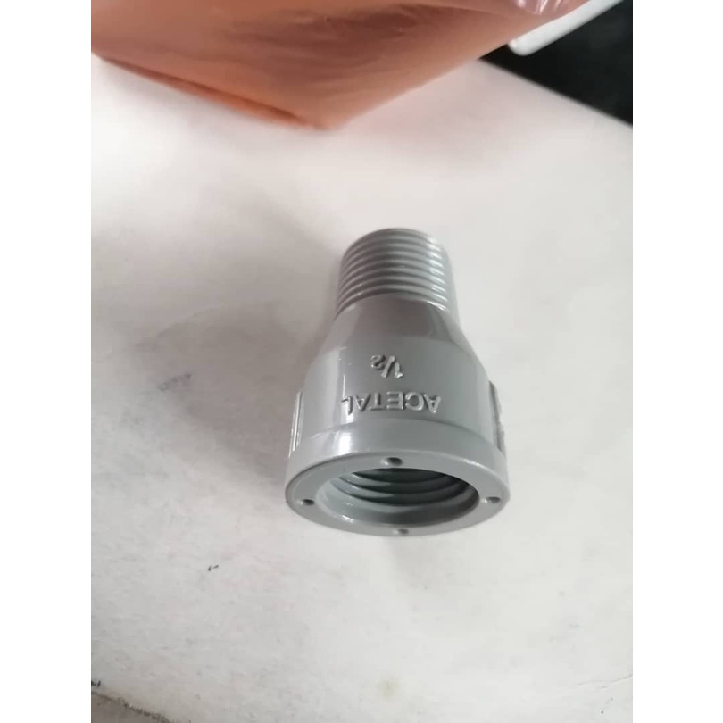 1pc Acetal Pvc M/F Socket 1/2