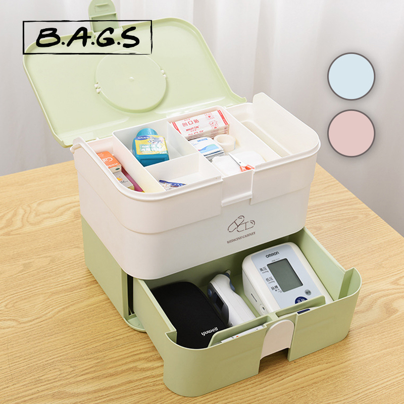 TheBags Household Pharmaceutical Cabinet Plastic First Aid Box ...