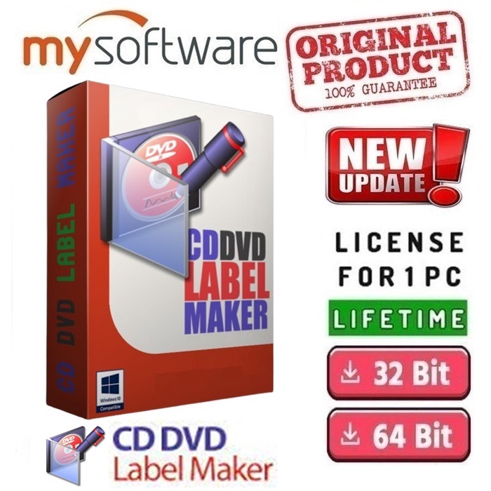 CD DVD Label Maker RonyaSoft With License Activation Key Shopee