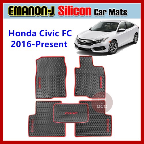 EMANONJ Silicon Car Floor Mats (Honda Civic FC 2017) Shopee Malaysia