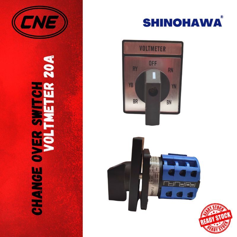 【🔥READY STOCK🔥】SHINOHAWA 20A Voltmeter Change Over Switch / Selector ...