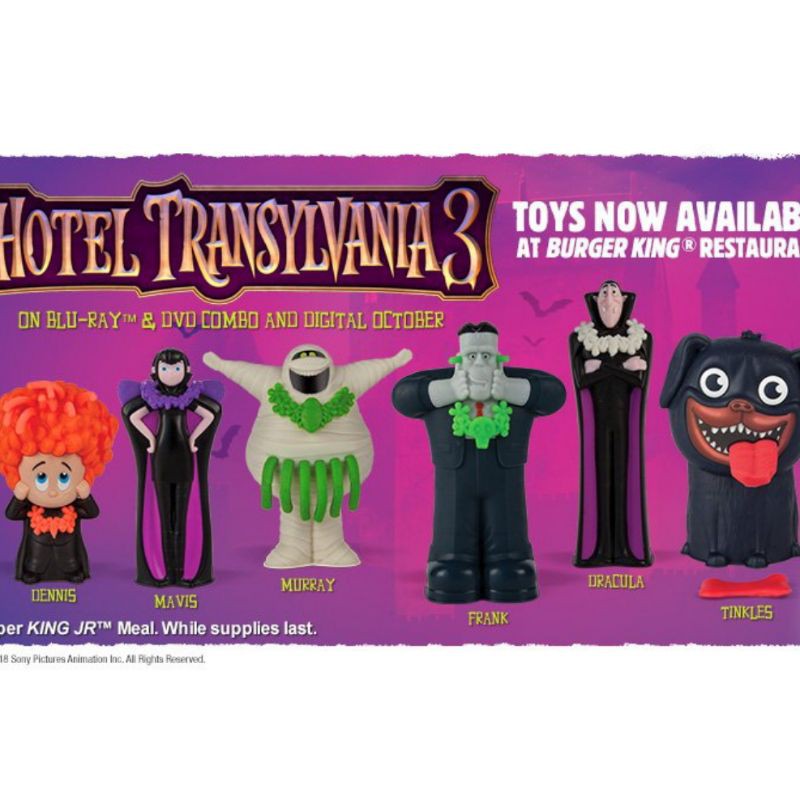 Hotel transylvania 3 store burger king toys